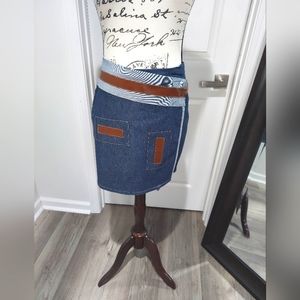 Underlie - Denim Wrap Mini Skirt - Medium/T2